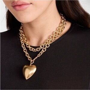 NWOT Roxanne Assoulin The Puffy Heart Necklace